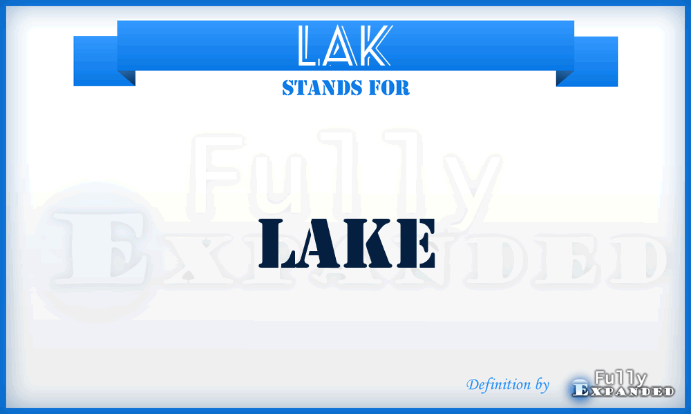 LAK - Lake