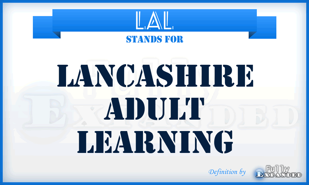 LAL - Lancashire Adult Learning