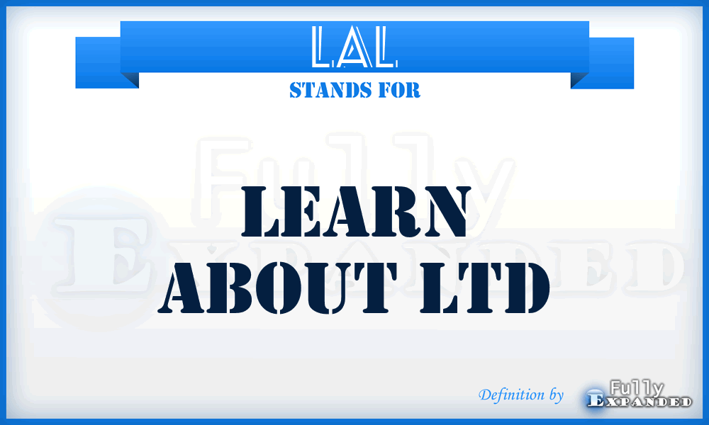 LAL - Learn About Ltd