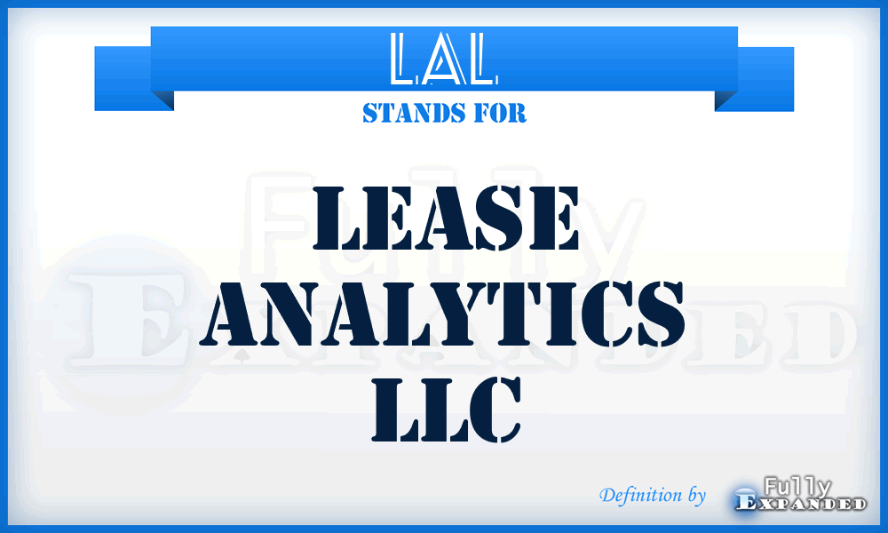 LAL - Lease Analytics LLC