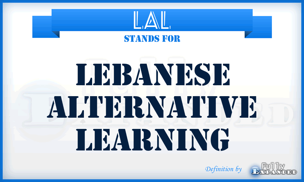 LAL - Lebanese Alternative Learning