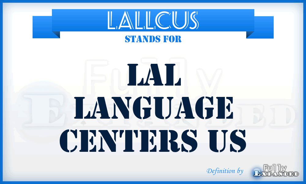 LALLCUS - LAL Language Centers US