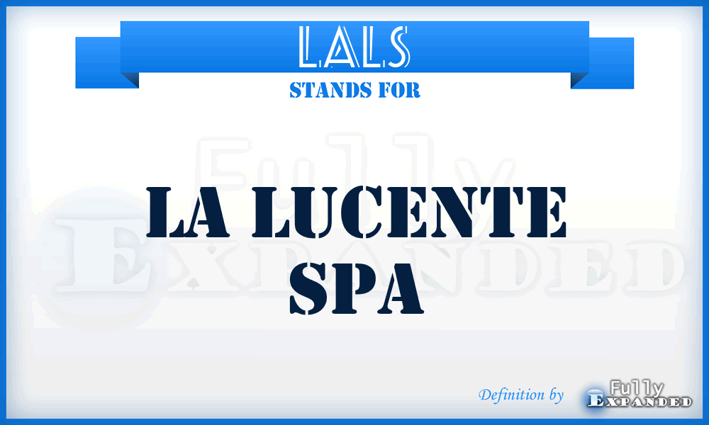 LALS - LA Lucente Spa