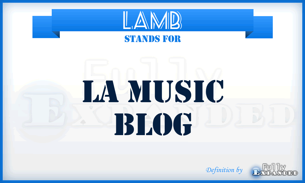 LAMB - LA Music Blog