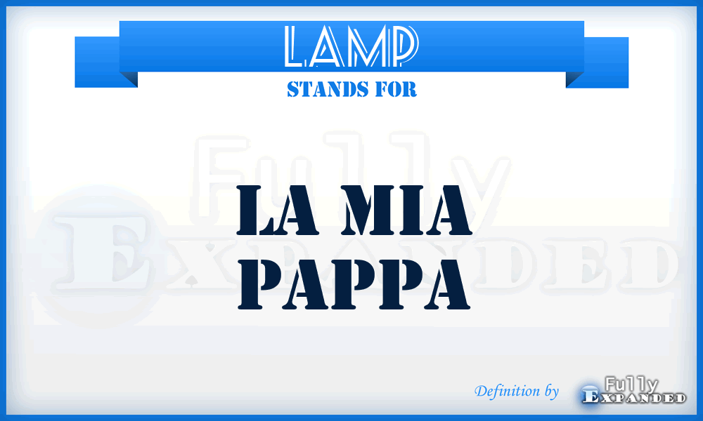 LAMP - LA Mia Pappa