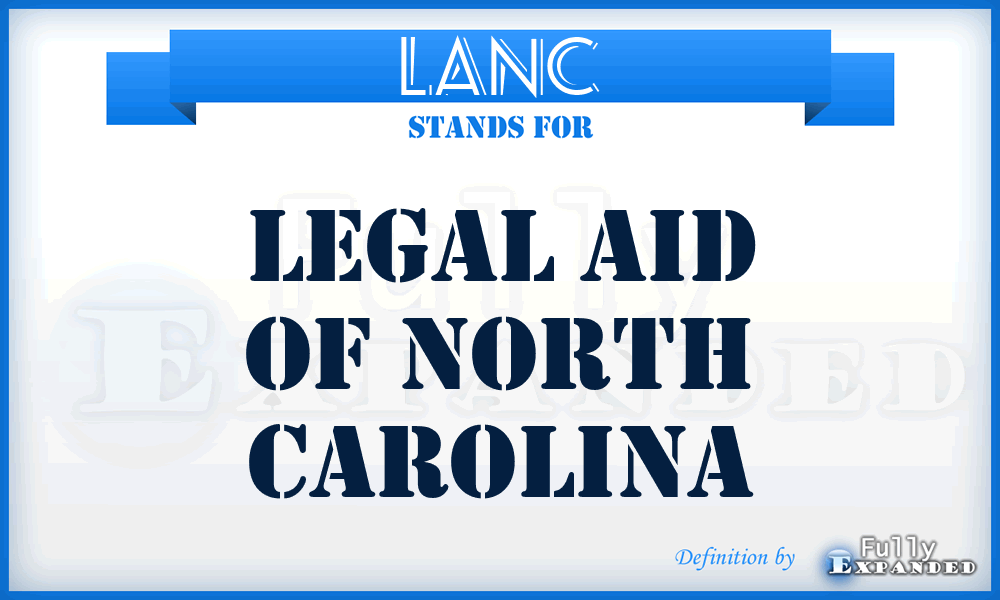 LANC - Legal Aid of North Carolina