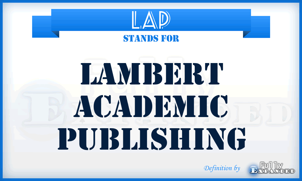 LAP - Lambert Academic Publishing