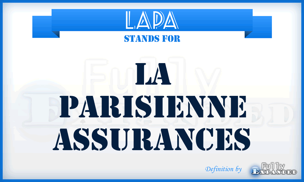LAPA - LA Parisienne Assurances