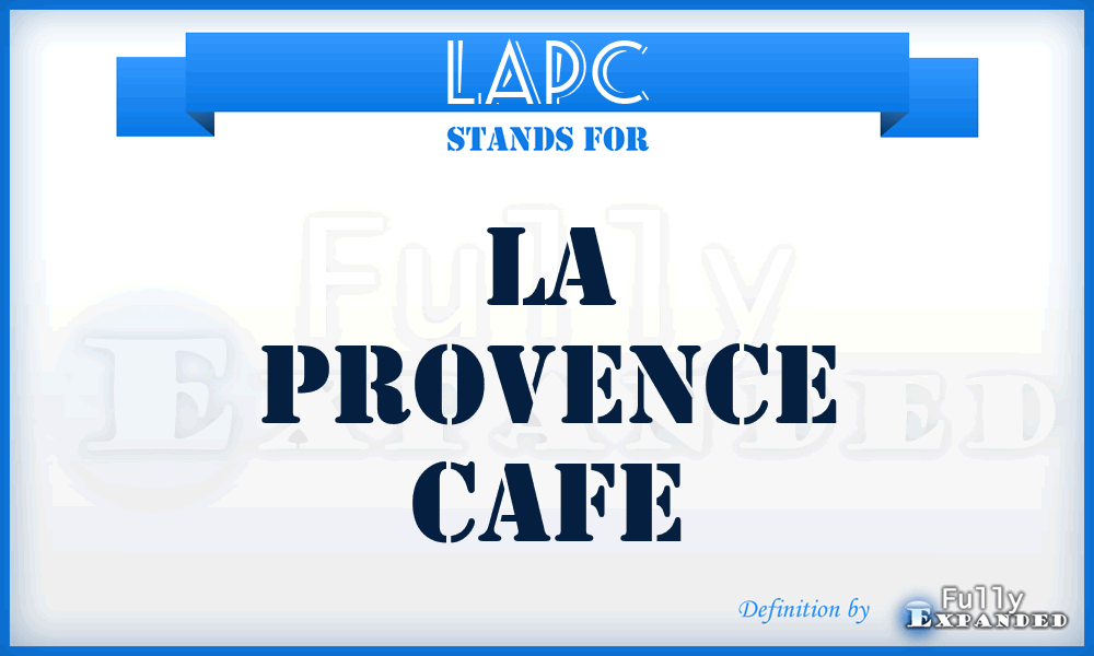 LAPC - LA Provence Cafe