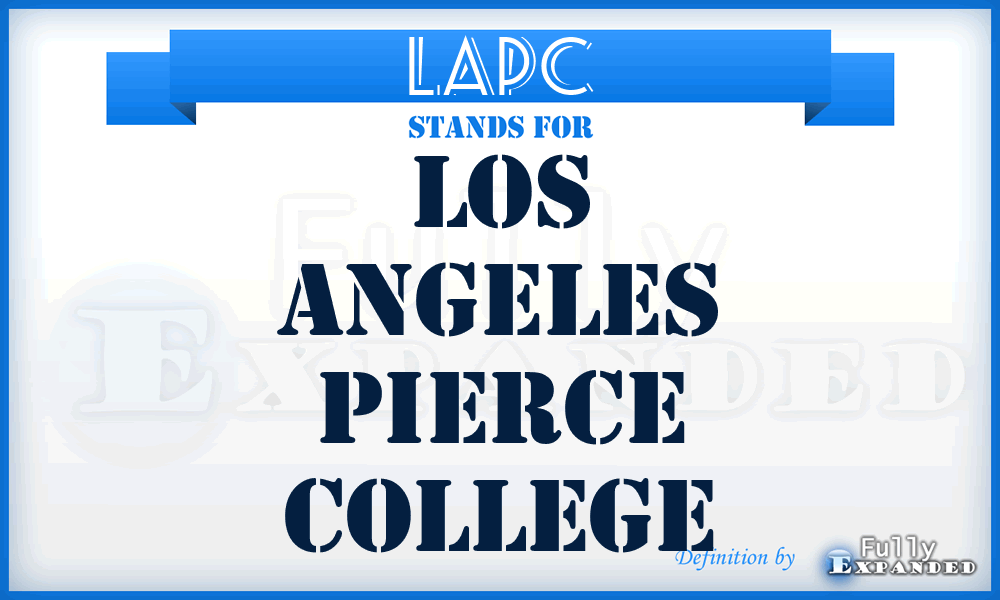 LAPC - Los Angeles Pierce College