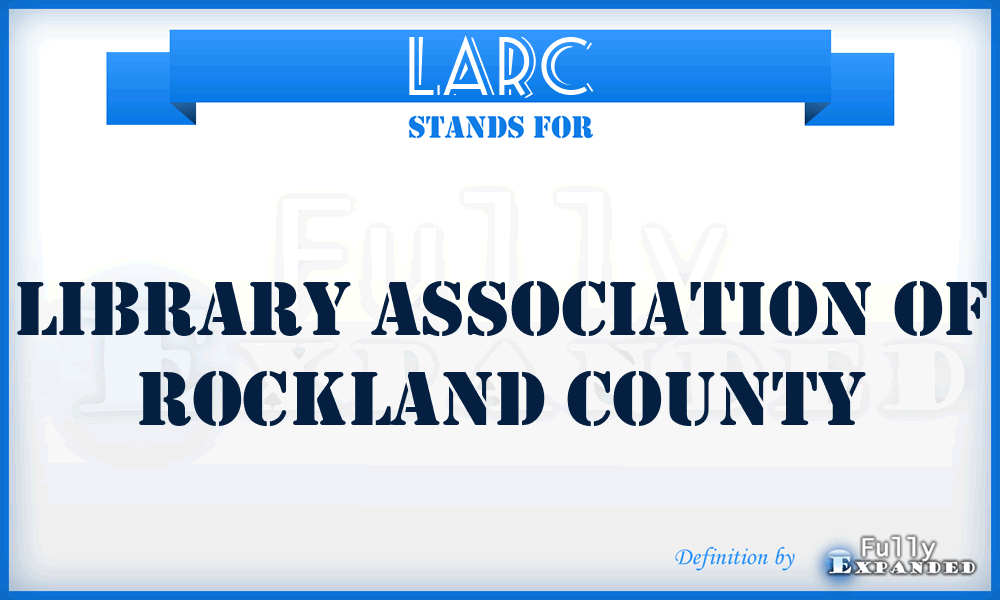 LARC - Library Association of Rockland County