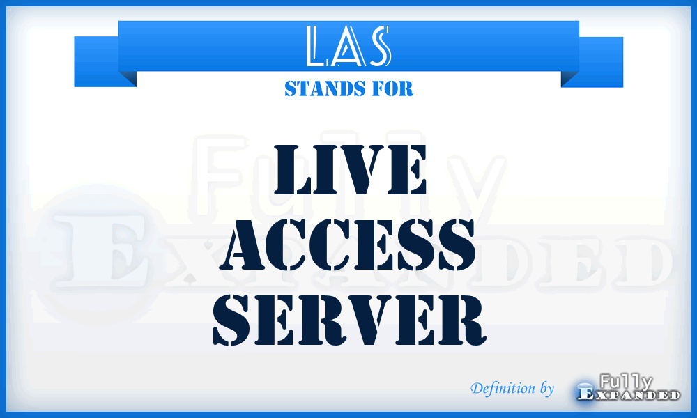 LAS - Live Access Server