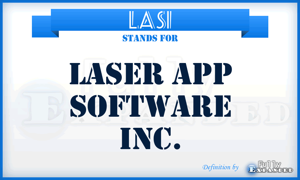 LASI - Laser App Software Inc.