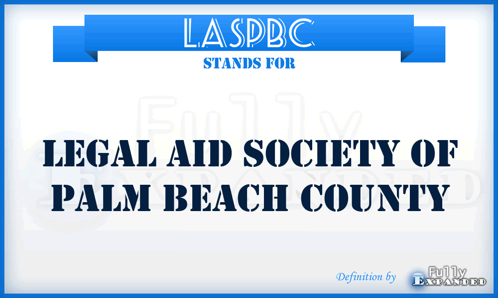 LASPBC - Legal Aid Society of Palm Beach County