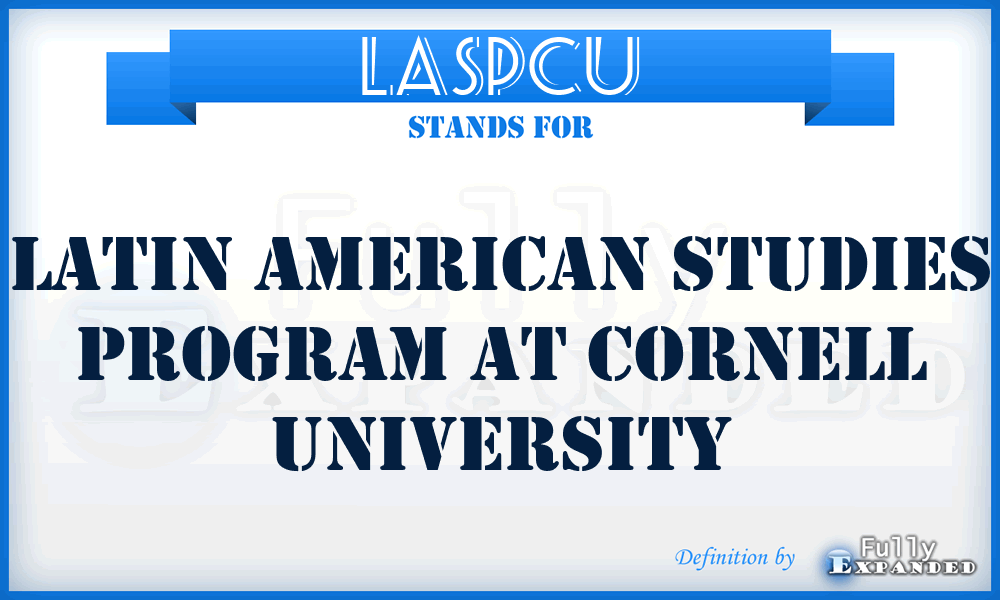 LASPCU - Latin American Studies Program at Cornell University