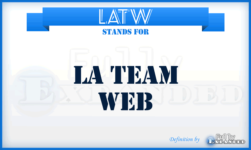 LATW - LA Team Web