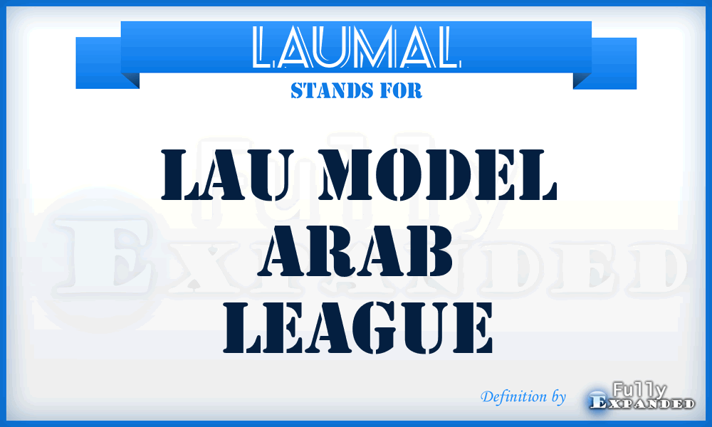 LAUMAL - LAU Model Arab League