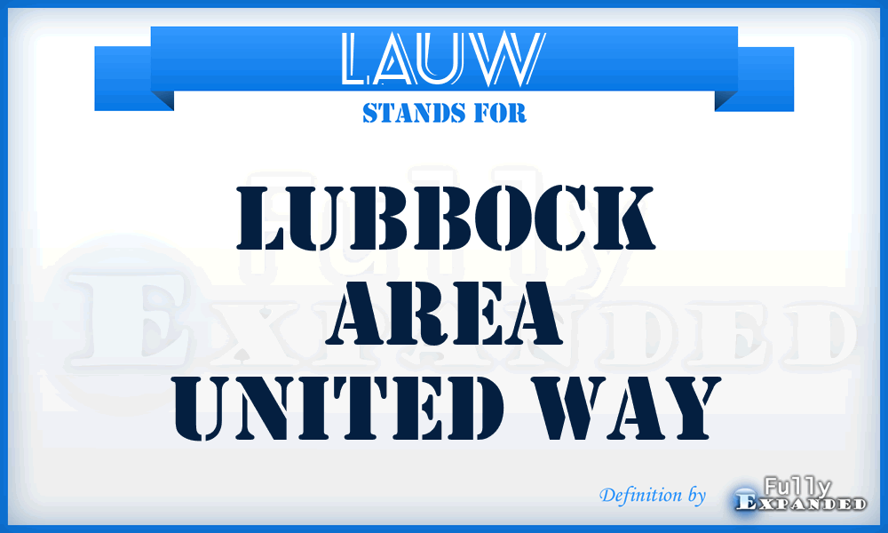 LAUW - Lubbock Area United Way