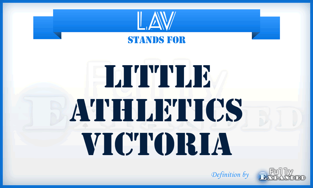 LAV - Little Athletics Victoria
