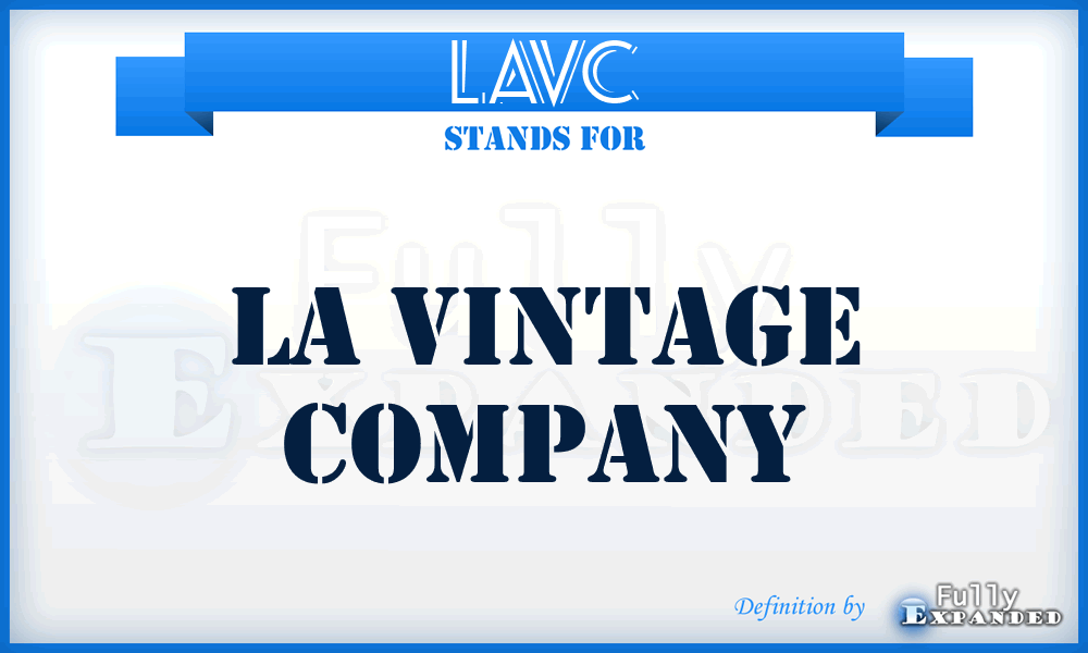 LAVC - LA Vintage Company