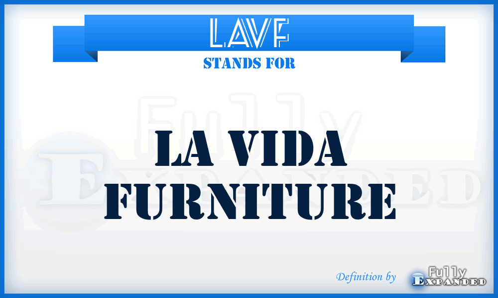 LAVF - LA Vida Furniture