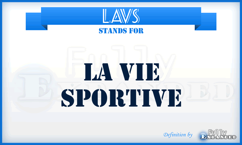 LAVS - LA Vie Sportive