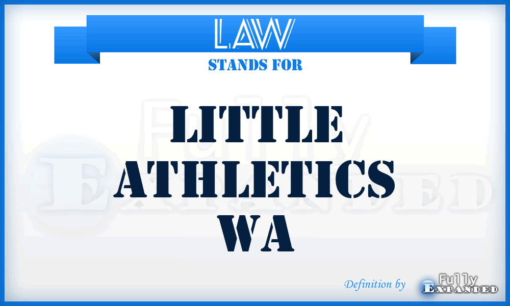 LAW - Little Athletics Wa