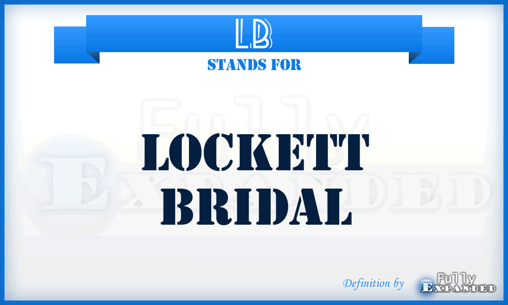 LB - Lockett Bridal