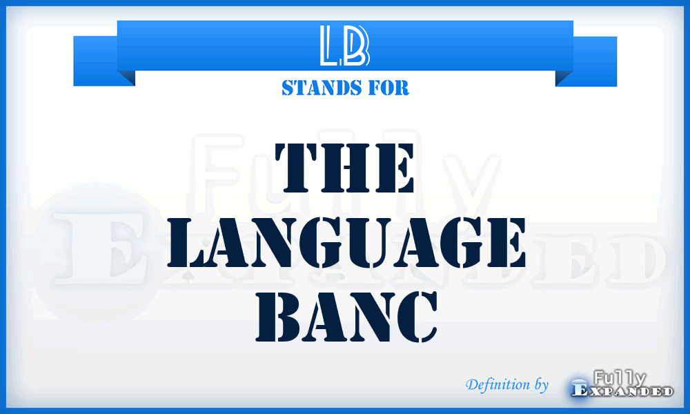 LB - The Language Banc