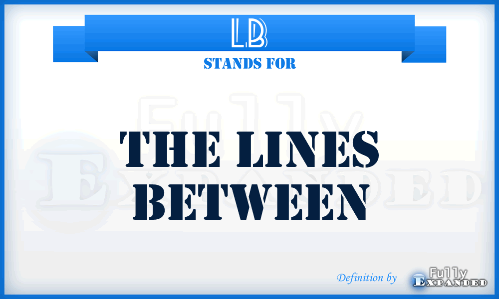 LB - The Lines Between
