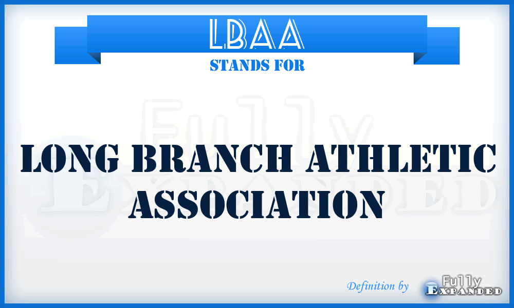 LBAA - Long Branch Athletic Association