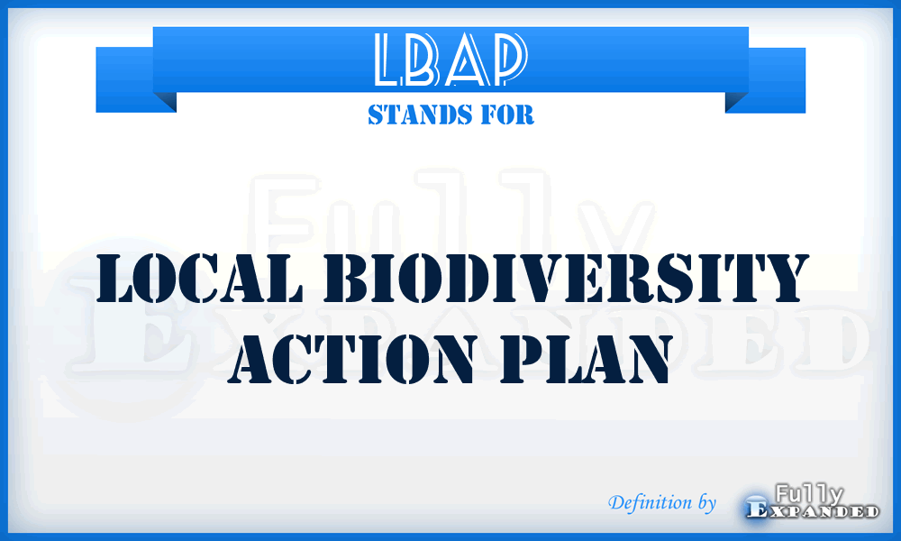 LBAP - Local Biodiversity Action Plan