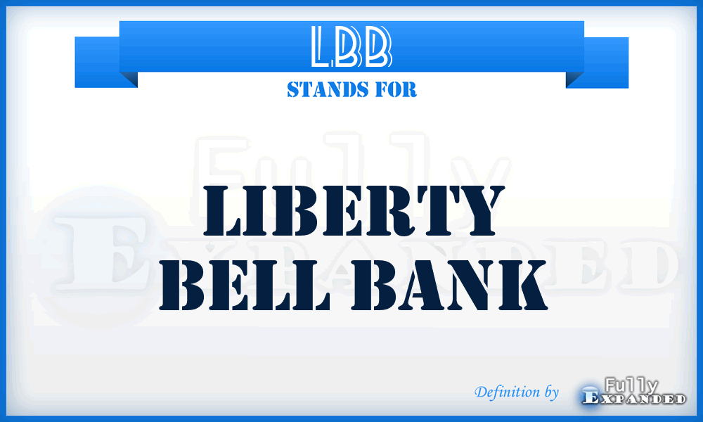 LBB - Liberty Bell Bank