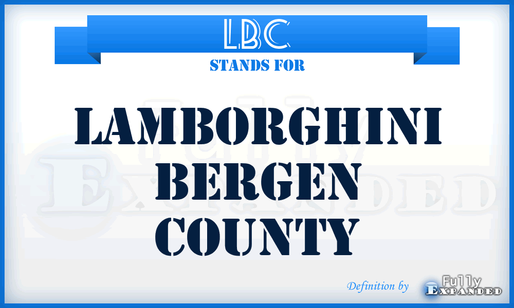 LBC - Lamborghini Bergen County