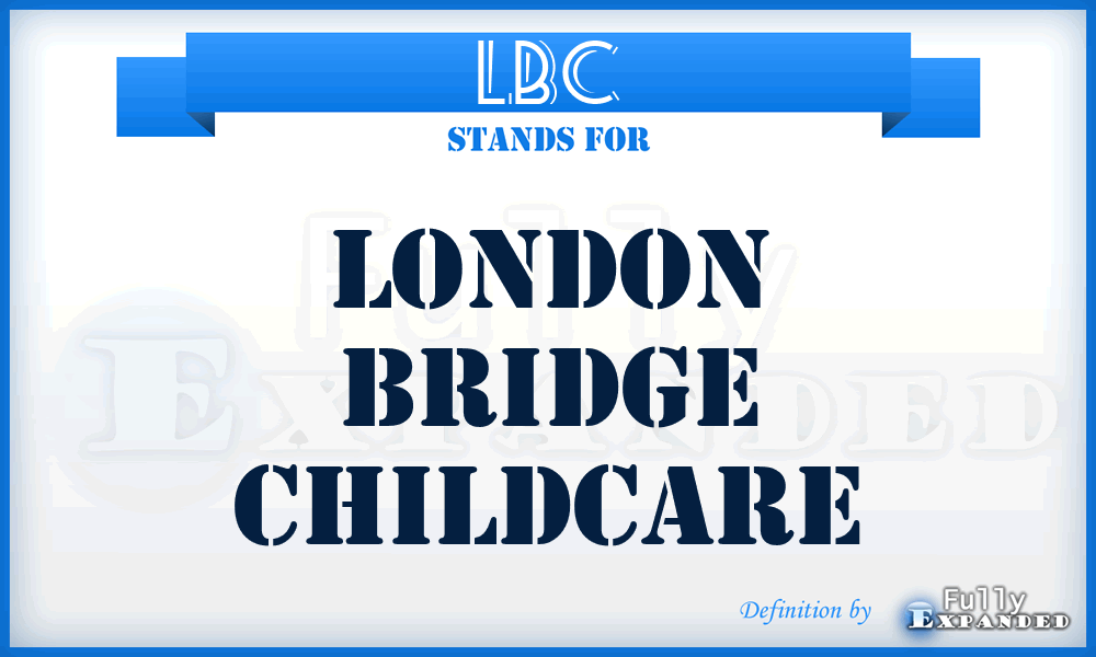 LBC - London Bridge Childcare