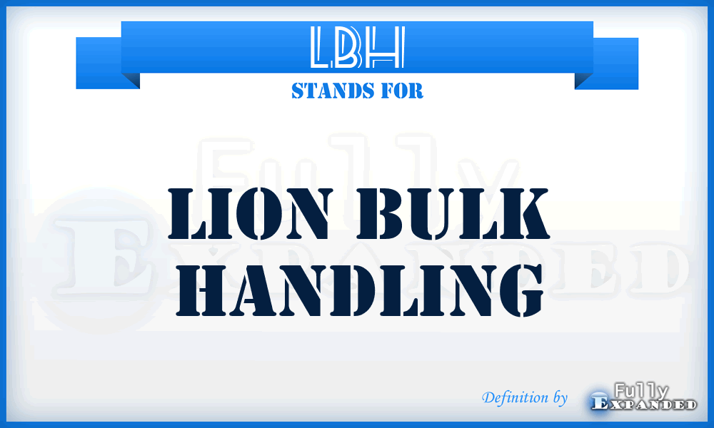 LBH - Lion Bulk Handling