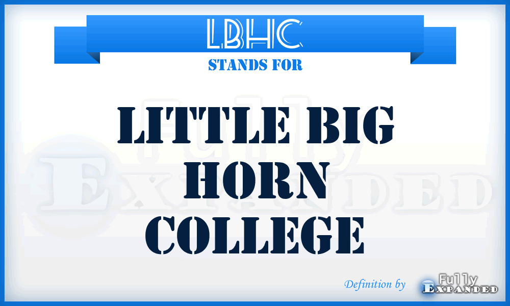 LBHC - Little Big Horn College