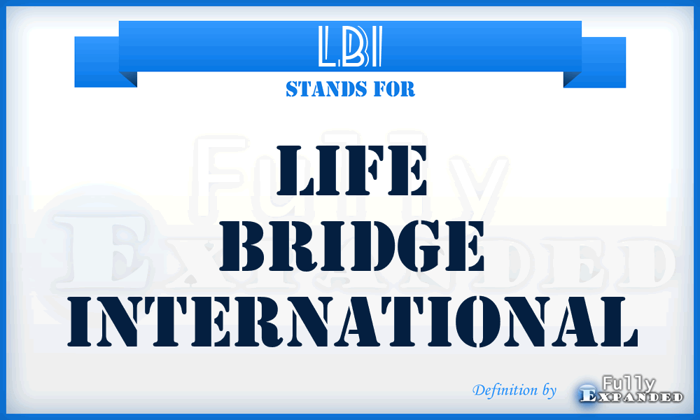 LBI - Life Bridge International