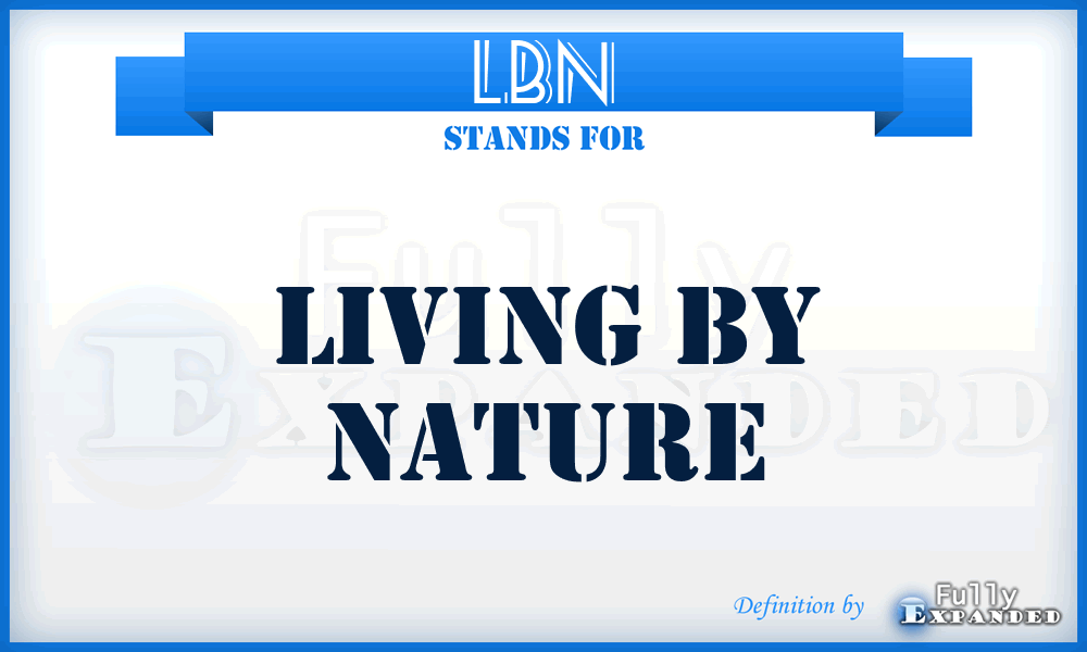 LBN - Living By Nature