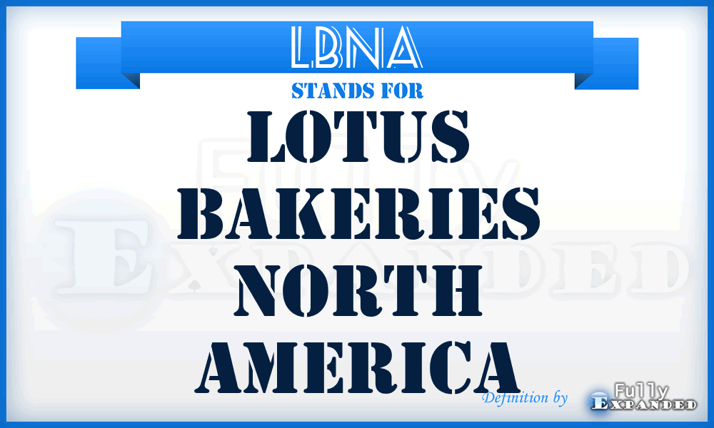 LBNA - Lotus Bakeries North America