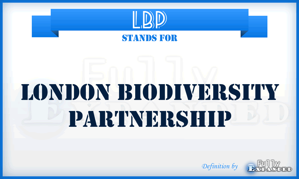 LBP - London Biodiversity Partnership