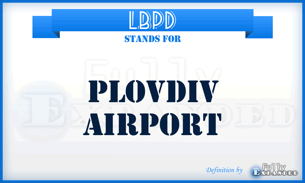 LBPD - Plovdiv airport