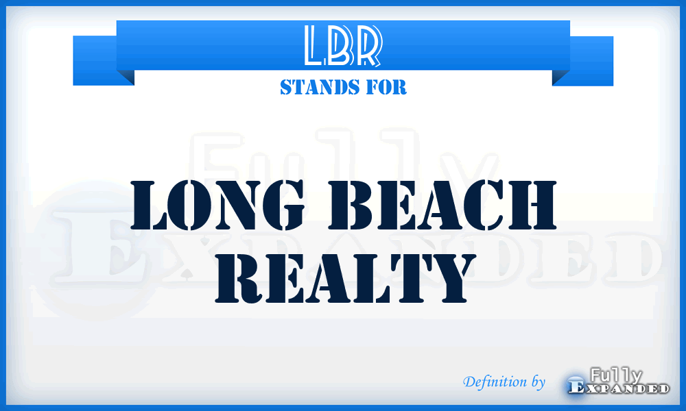 LBR - Long Beach Realty