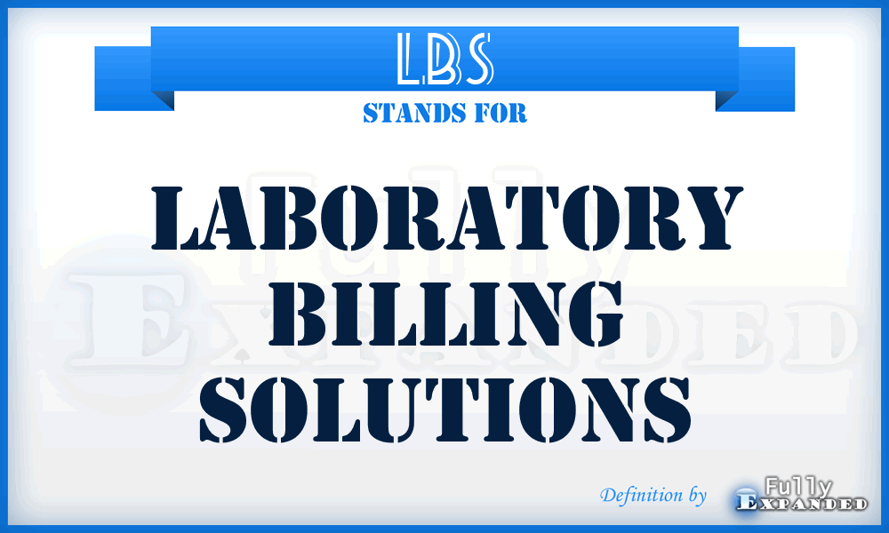 LBS - Laboratory Billing Solutions