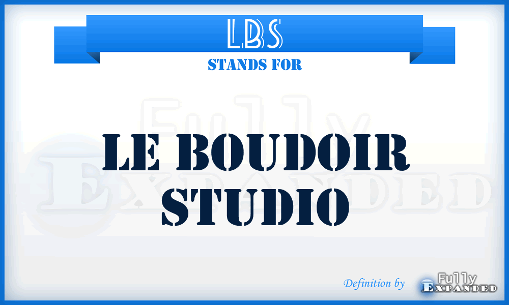 LBS - Le Boudoir Studio