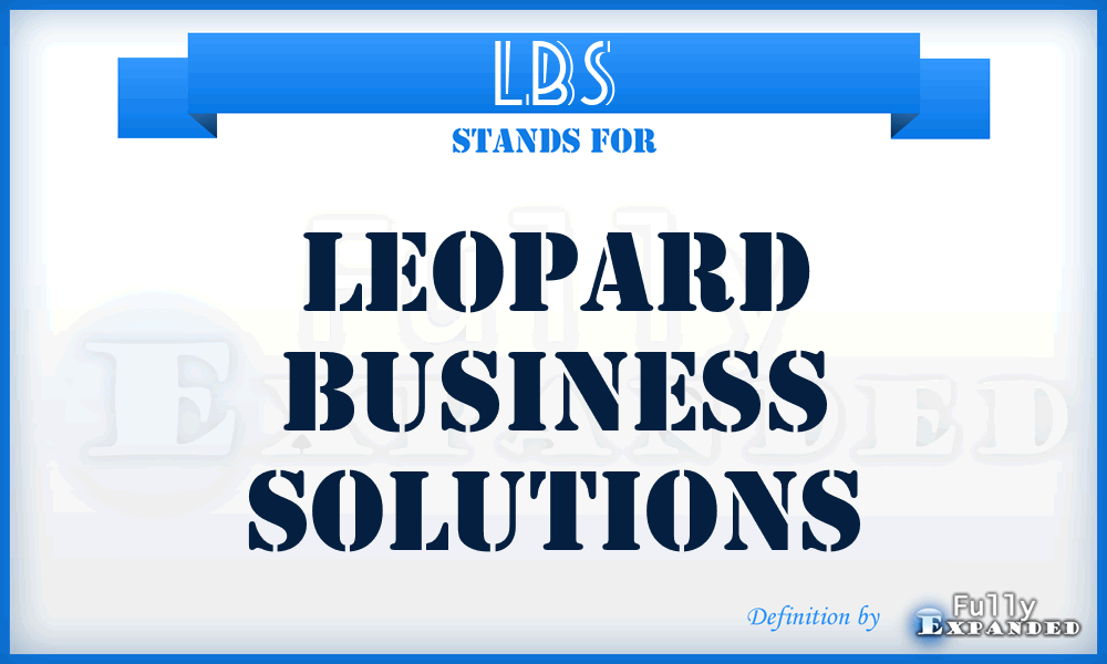 LBS - Leopard Business Solutions