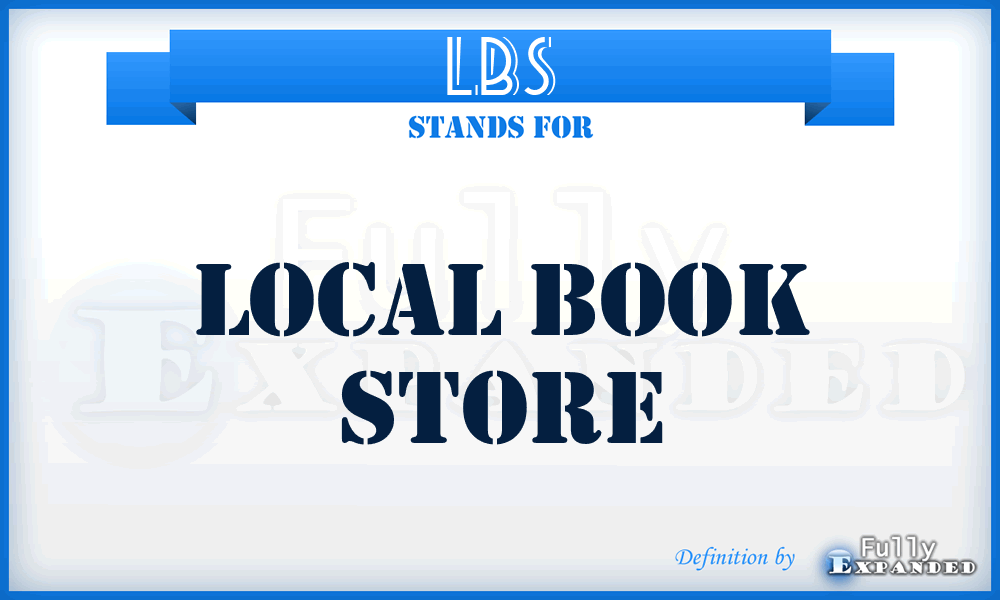 LBS - Local Book Store