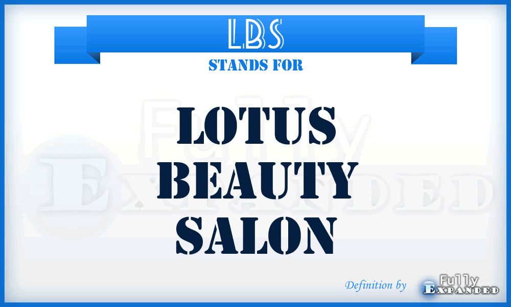 LBS - Lotus Beauty Salon