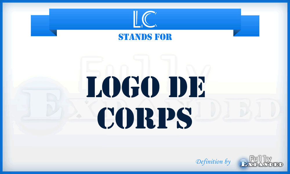 LC - Logo de Corps