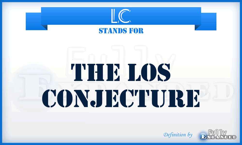 LC - The Los Conjecture